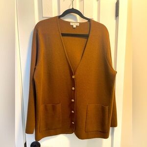 J.Crew Brown Giselle Sweater Blazer - Size L